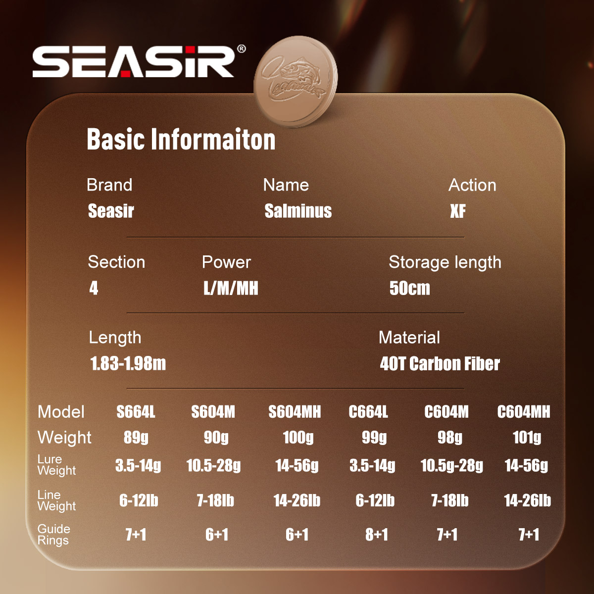 Seasir Salminus XF M/MH caña d - Fishing Rod Surf reseña y precio