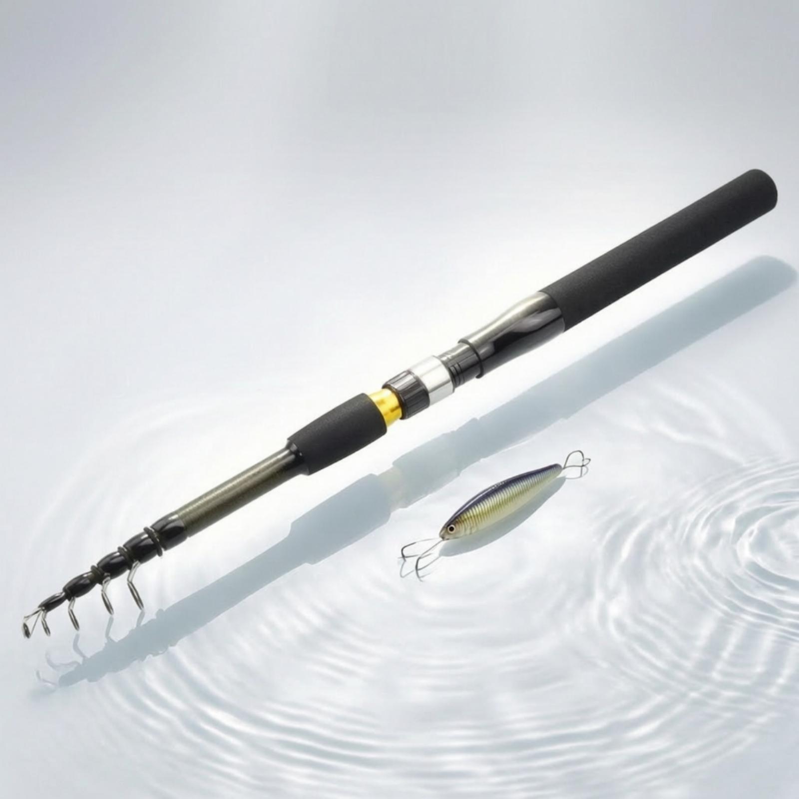 Caña de Pescar de Fibra de Car - Fishing Rod Carbon Fiber reseña y precio