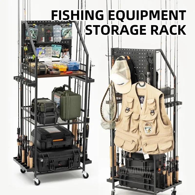 Estante para guardar equipos d - Fishing Rod Combo reseña y precio