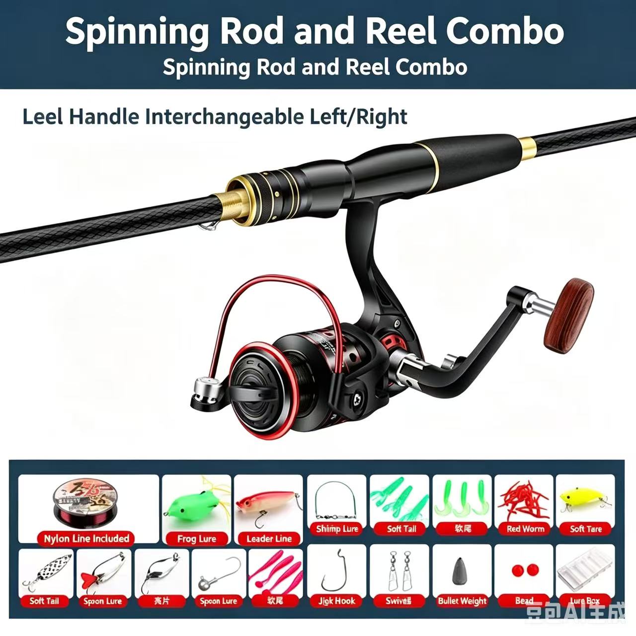 Combo de Caña y Carrete de Pes - Fishing Rod Carbon Fiber reseña y precio