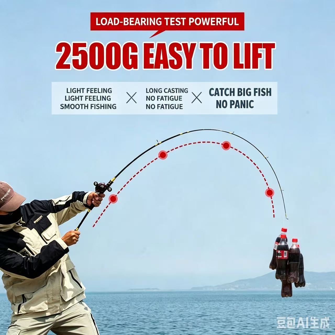 Combo de Caña y Carrete de Pes - Fishing Rod Carbon Fiber reseña y precio